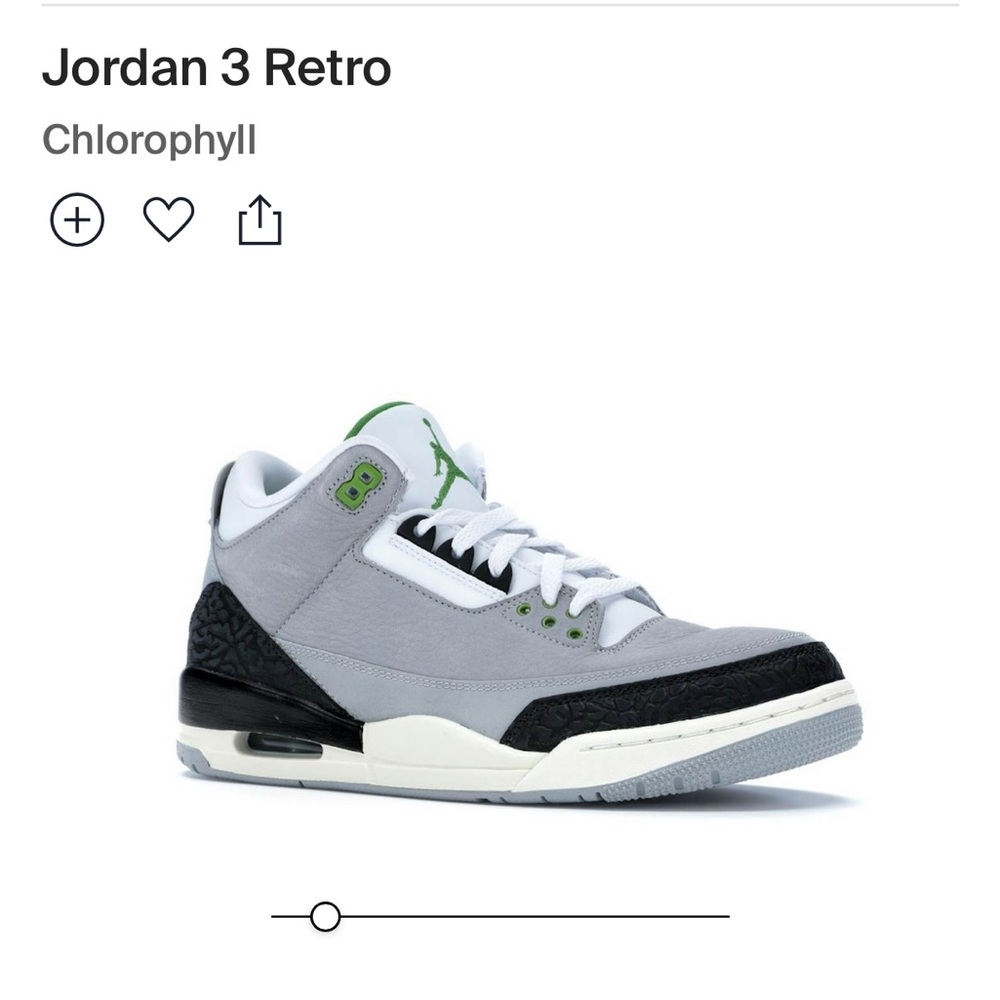 Jordan 3 Retro
Chlorophyll US 8